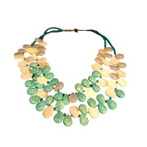 Coldwater Creek Green statement necklace